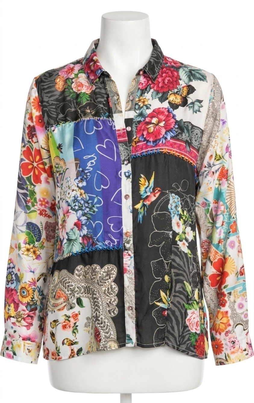 NEW JOHNNY WAS julia button up in multi